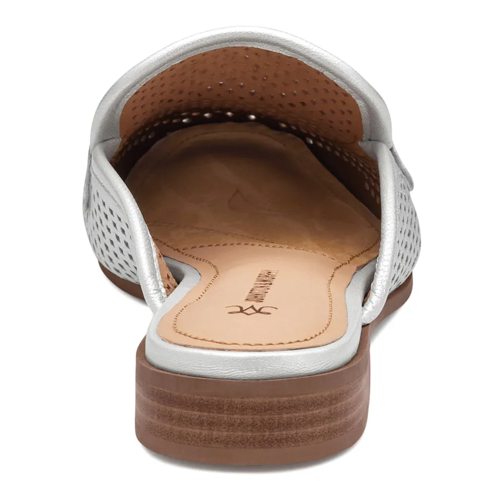 Ali Perforated Bit Mule Loafers