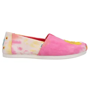 Alpargata Embroidery Tie Dye Slip On Flats