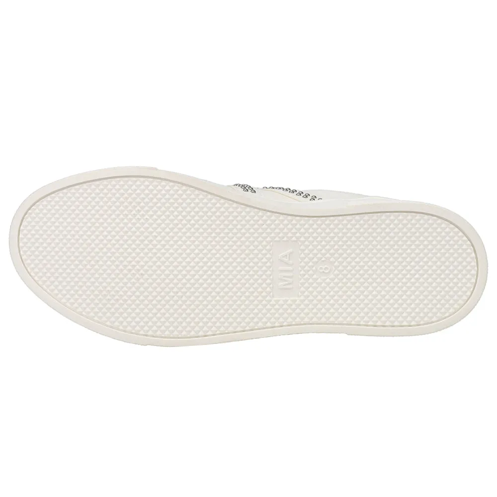Alta Studded Perforated Lace Up Sneakers