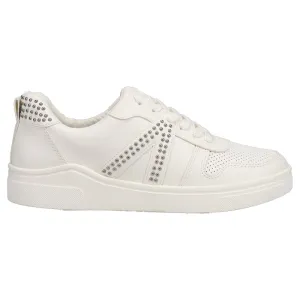 Alta Studded Perforated Lace Up Sneakers