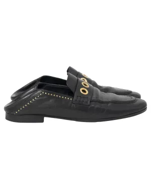 Anny Leather Loafers Studded Detail
