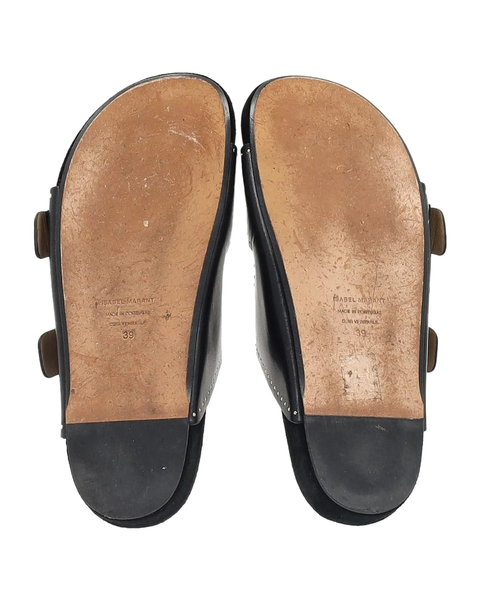 Asmae Studded Leather Sandals