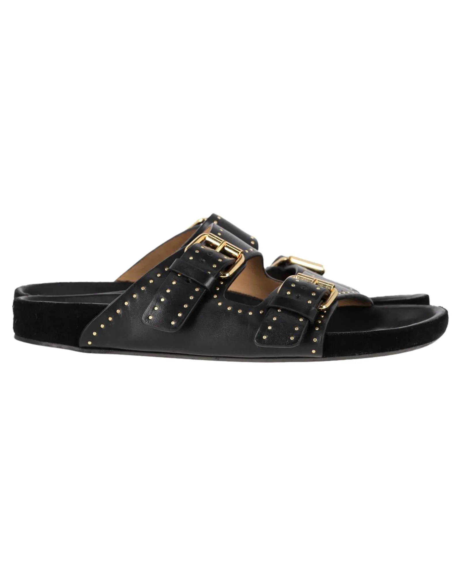 Asmae Studded Leather Sandals