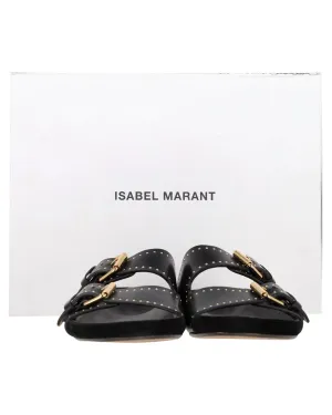 Asmae Studded Leather Sandals