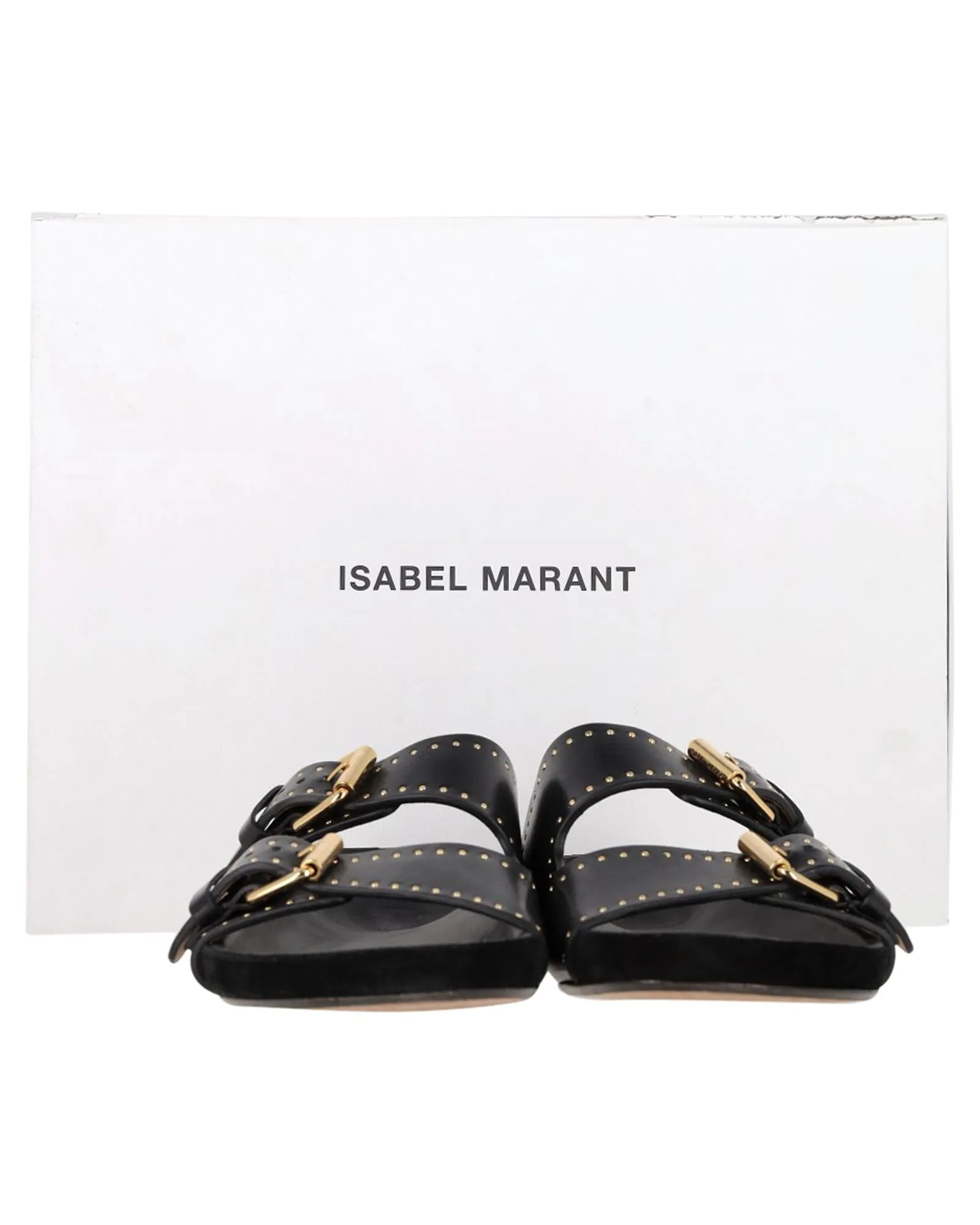 Asmae Studded Leather Sandals