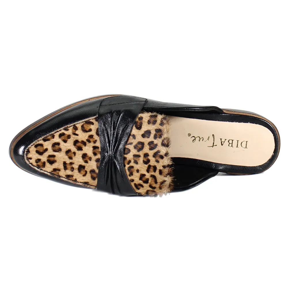 Au Pair Leopard Mule Loafers