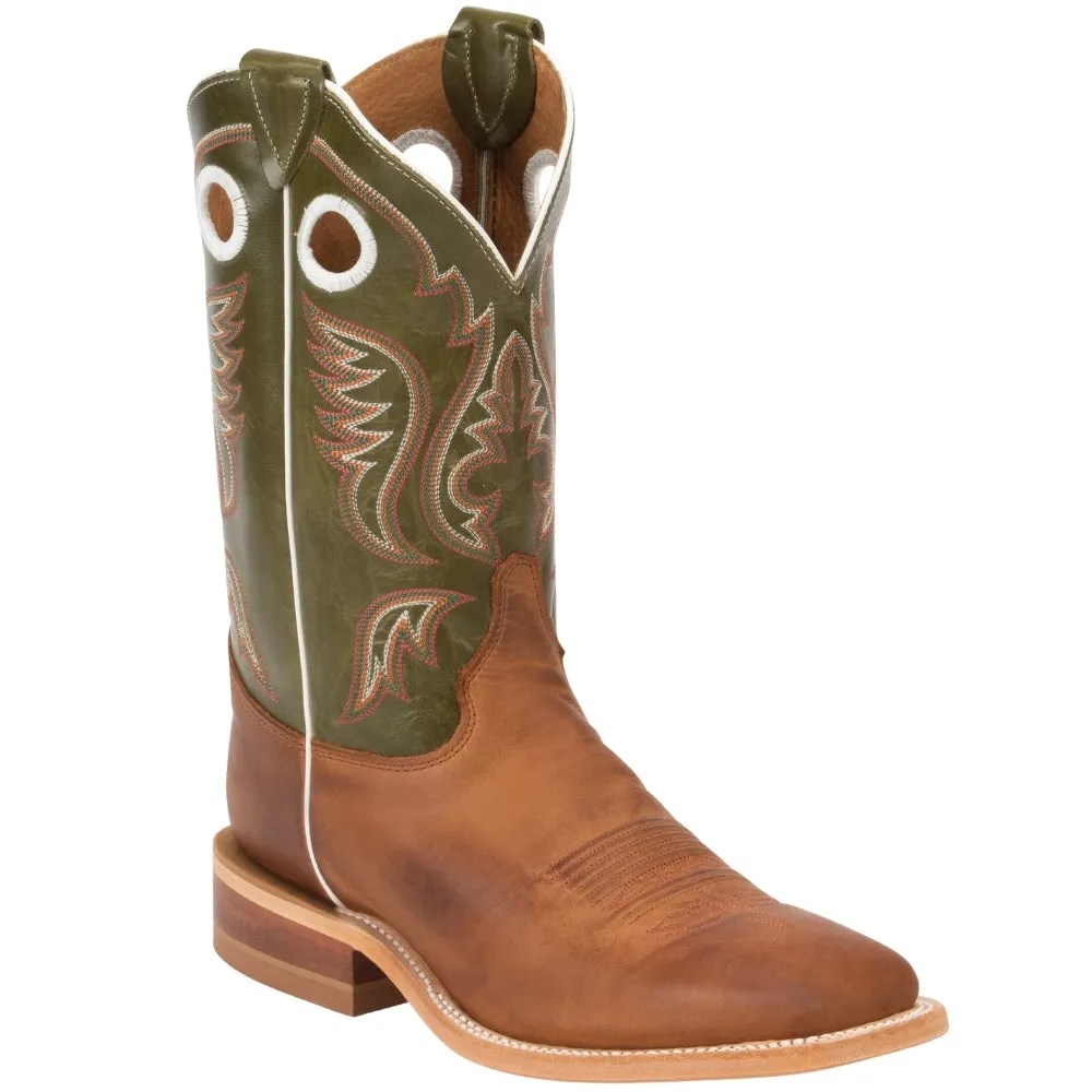 Austin 11 Inch Embroidered Square Toe Pull On Cowboy Boots
