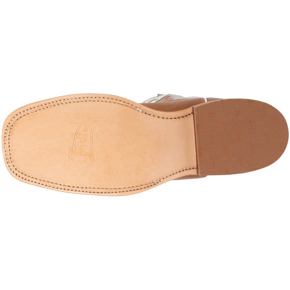 Austin 11 Inch Embroidered Square Toe Pull On Cowboy Boots