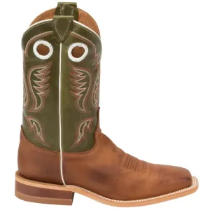 Austin 11 Inch Embroidered Square Toe Pull On Cowboy Boots
