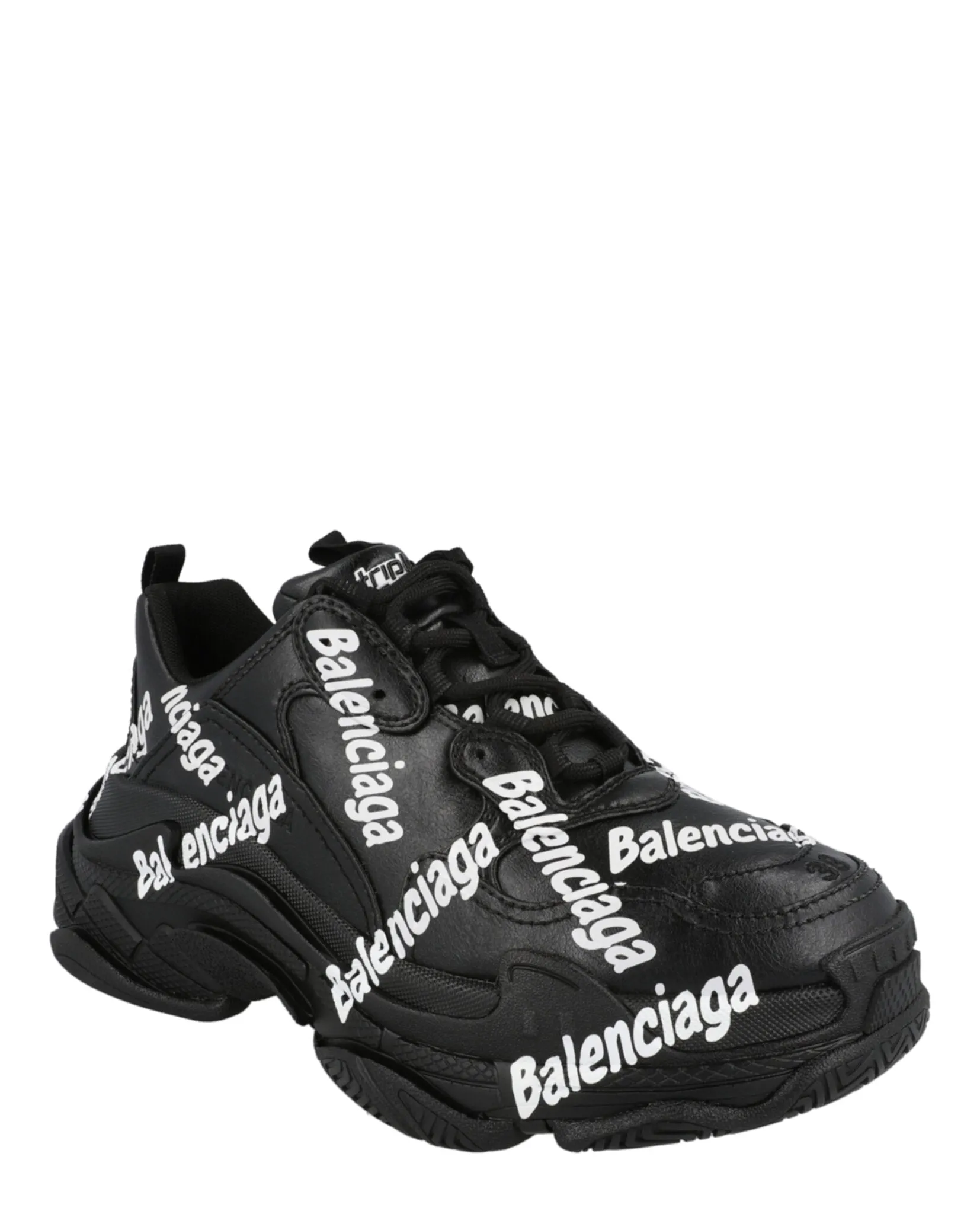 Balenciaga Triple S Logotype Sneakers Womens 524039W-2FAB-1090