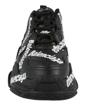 Balenciaga Triple S Logotype Sneakers Womens 524039W-2FAB-1090