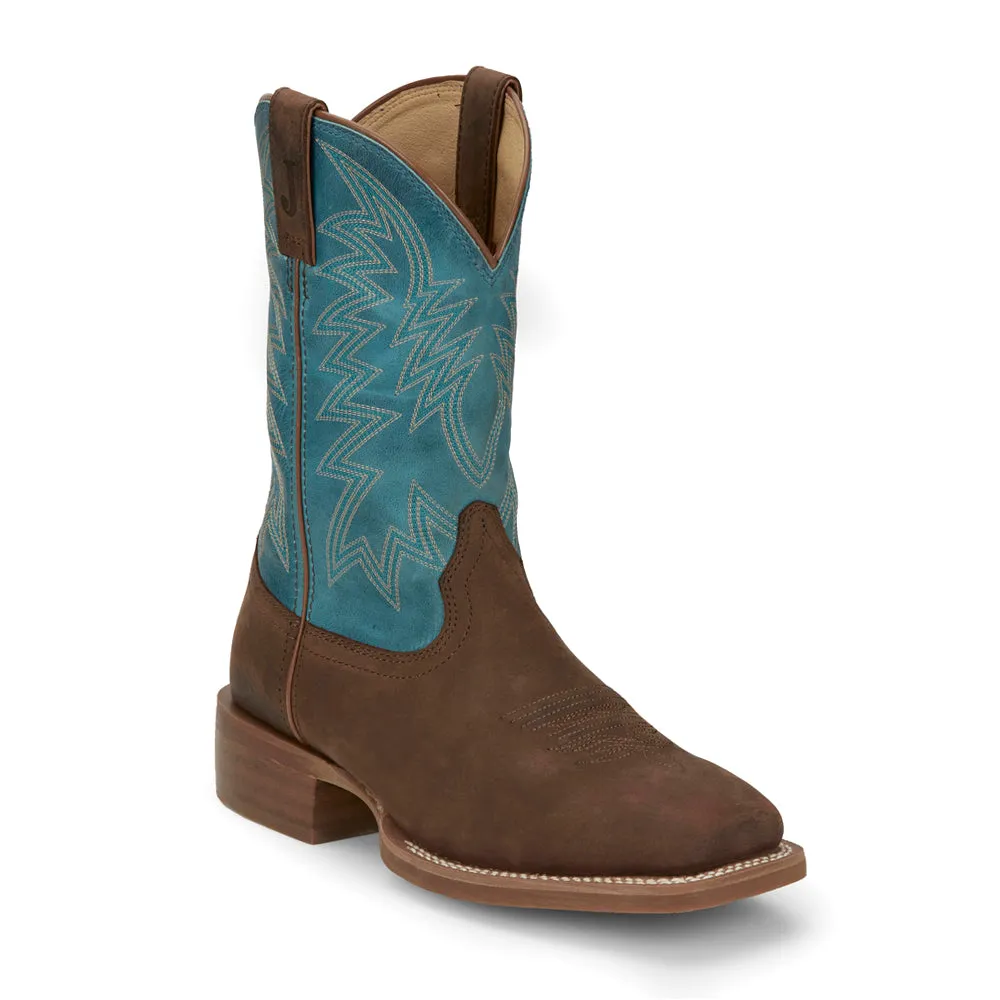 Big Bucks 11 Inch Embroidered Wide Square Toe Cowboy Boots