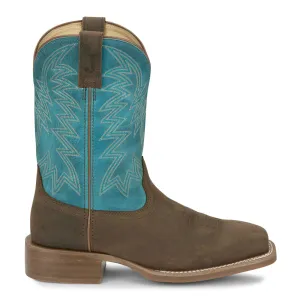 Big Bucks 11 Inch Embroidered Wide Square Toe Cowboy Boots