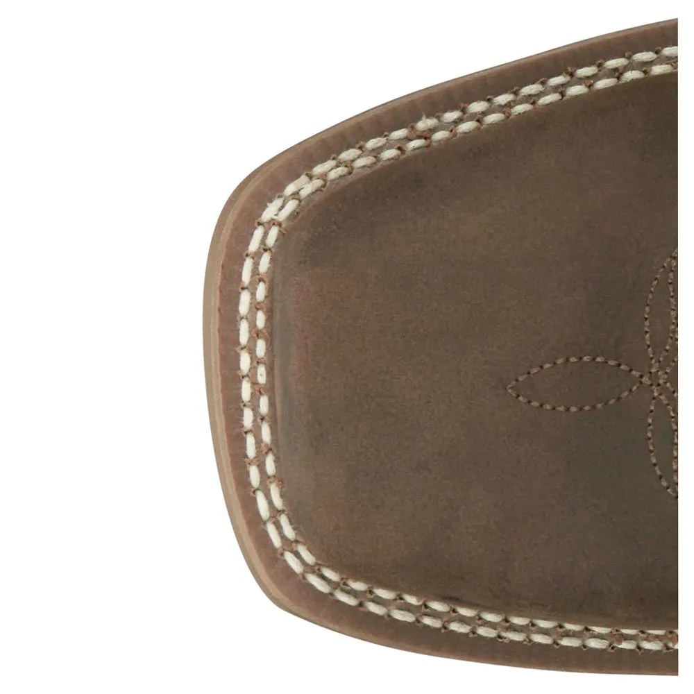Big Bucks 11 Inch Embroidered Wide Square Toe Cowboy Boots
