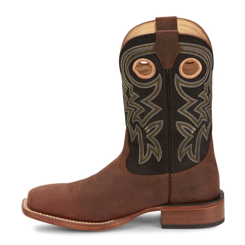 Big News 11 Inch Wide Square Toe Cowboy Boots