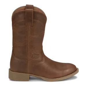 Blain 10 Inch Water Buffalo Round Toe Pull On Cowboy Boots