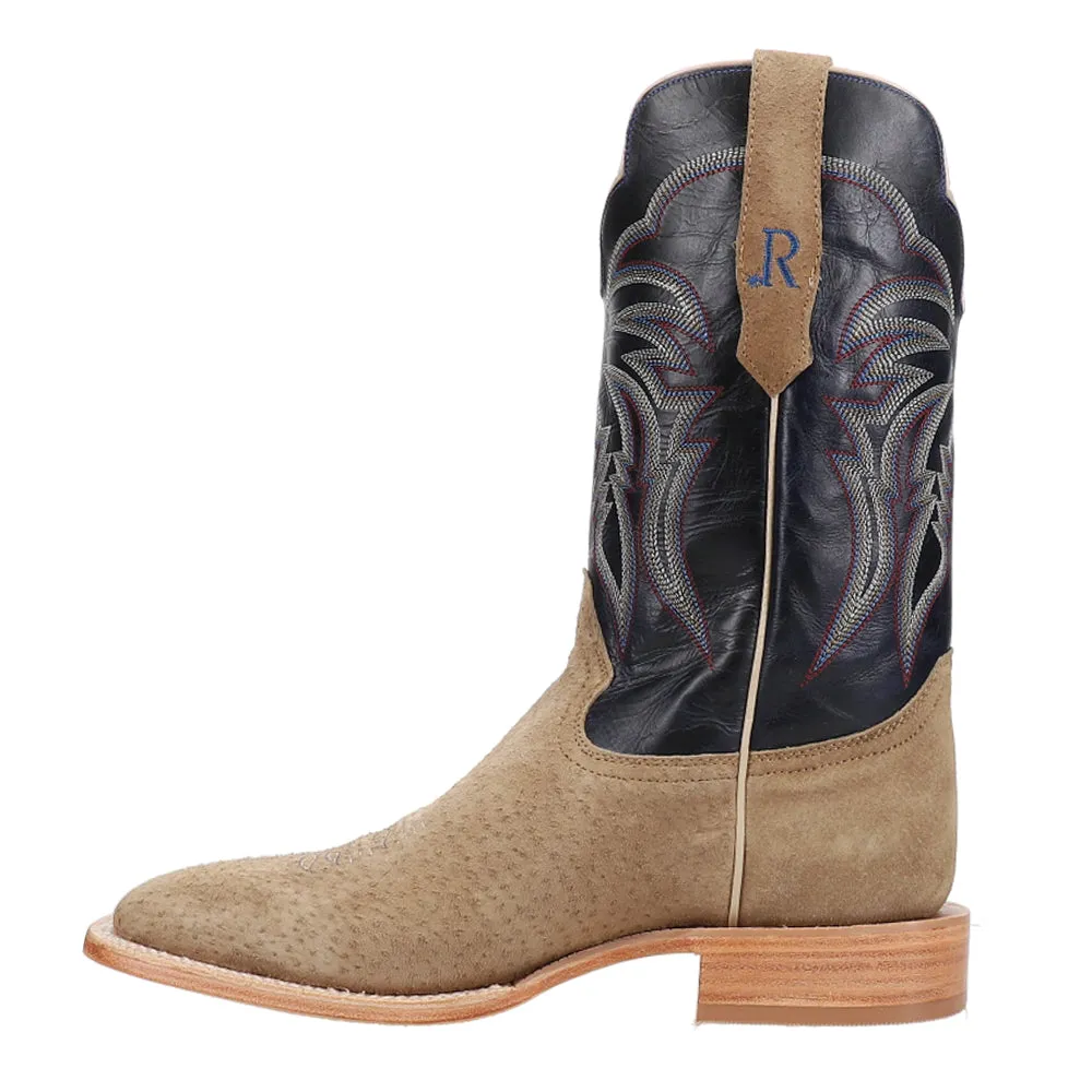 Boar Wide Embroidered Square Toe Cowboy Boots