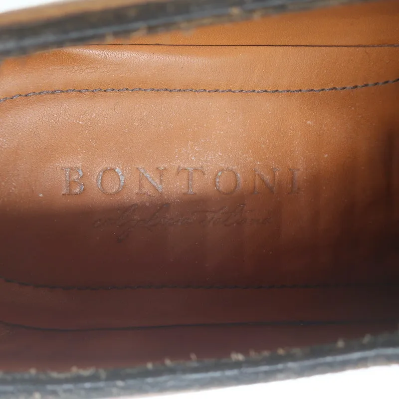 Bontoni Vittorio Lace-Up Oxfords Chocolate Brown Burnished Leather Size 8.5