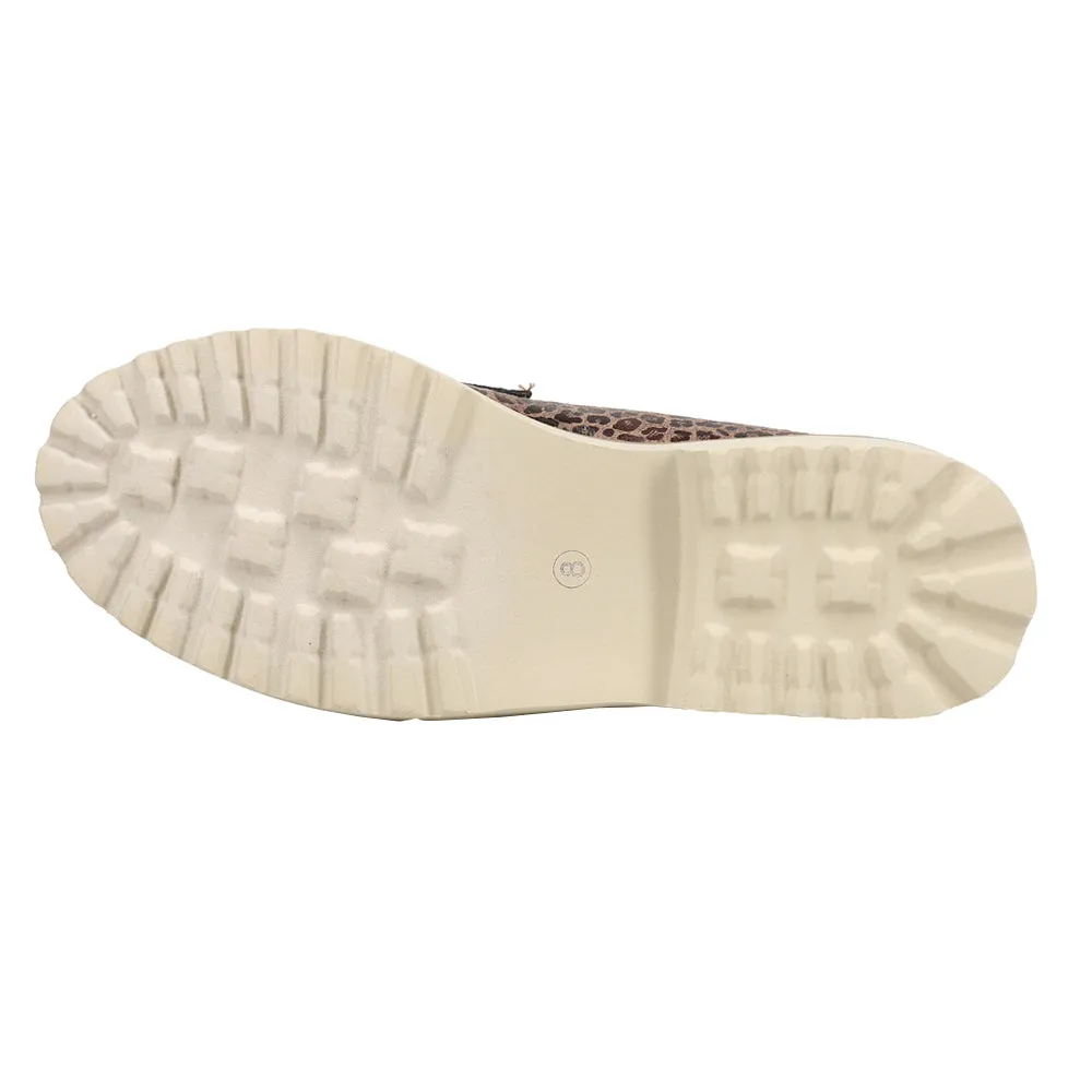 Boost Leopard Lug Sole Loafers