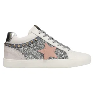 Bounce Metallic Glitter Lace Up Sneakers