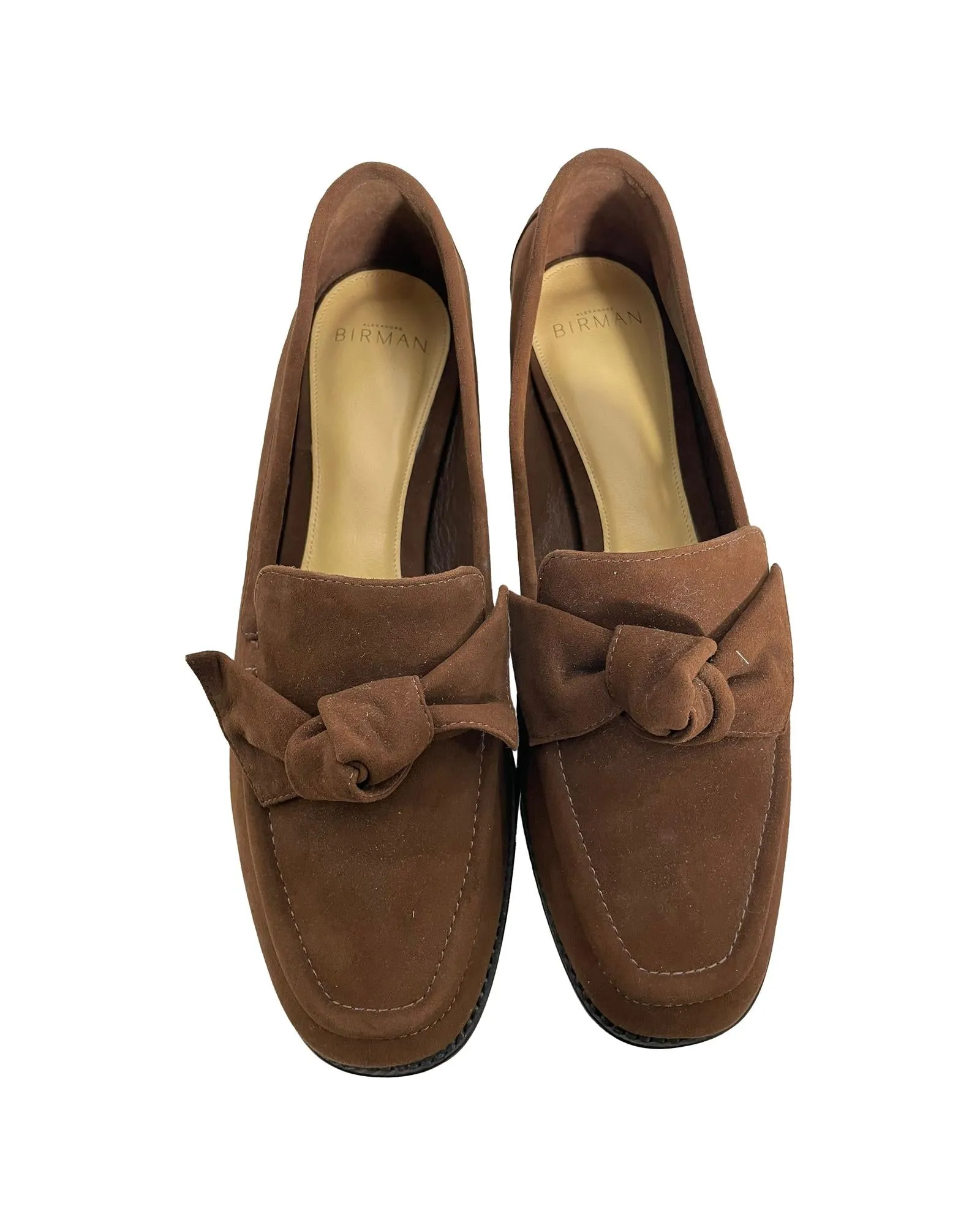 Bow Detail Suede Loafers