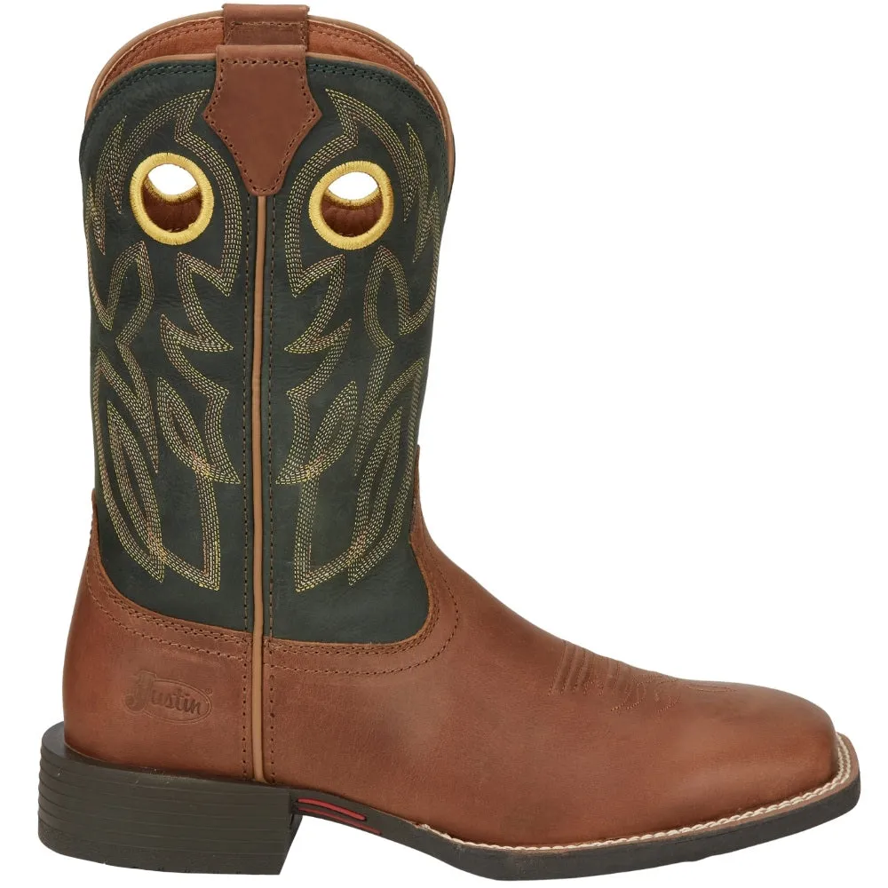 Bowline 11 Inch Square Toe Pull On Cowboy Boots