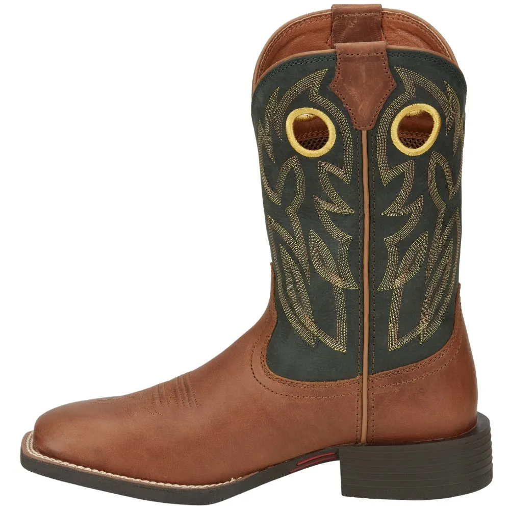 Bowline 11 Inch Square Toe Pull On Cowboy Boots