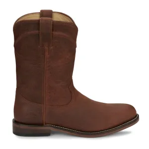 Braswell 10 Inch Round Toe Pull On Cowboy Boots