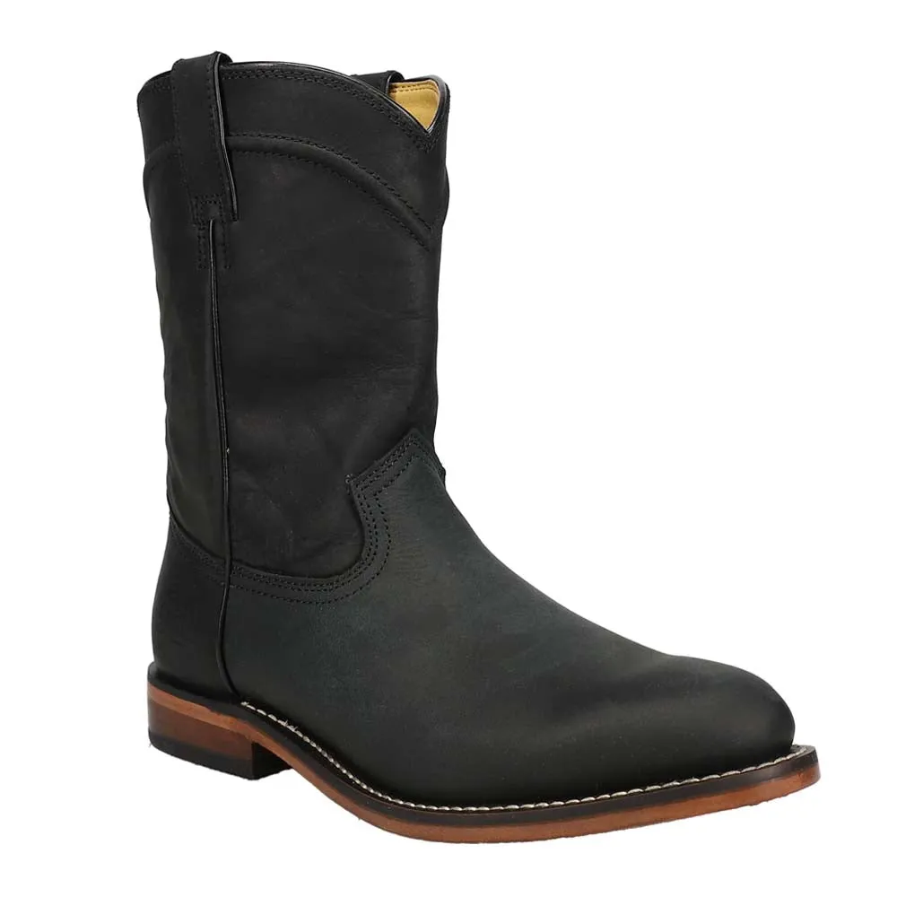 Braswell 10 Inch Round Toe Pull On Cowboy Boots