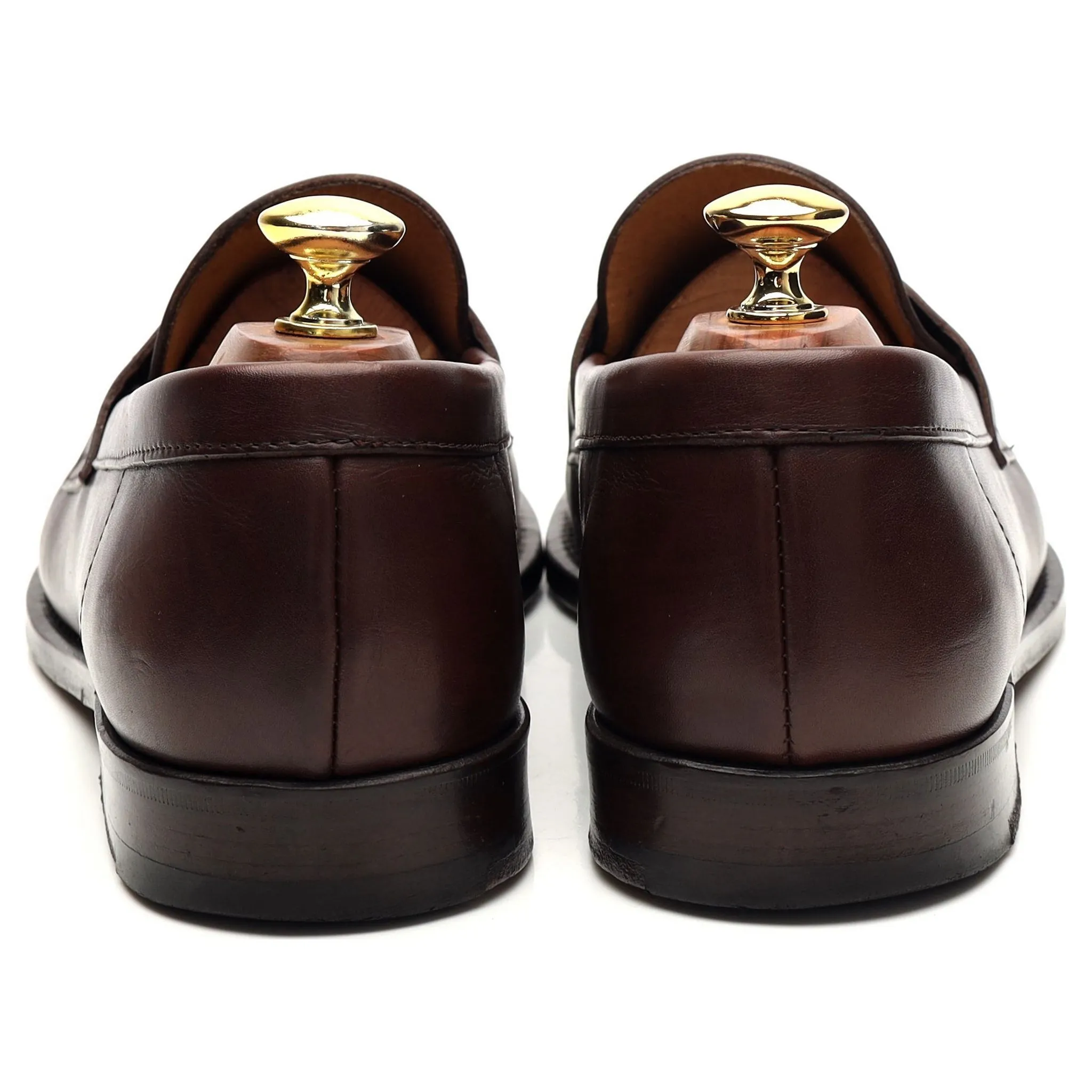 Brown Leather Loafers UK 8.5 F