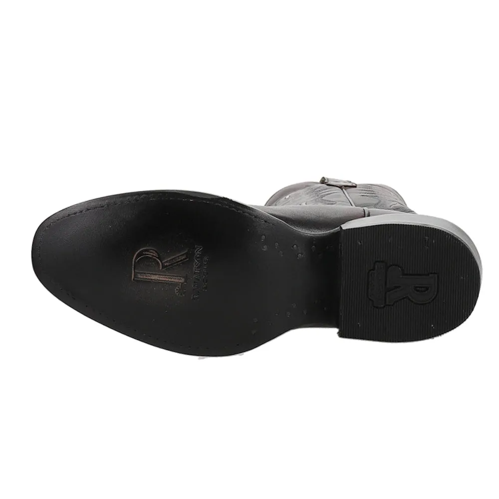 Brush Off Medium Embroidered Round Toe Cowboy Boots