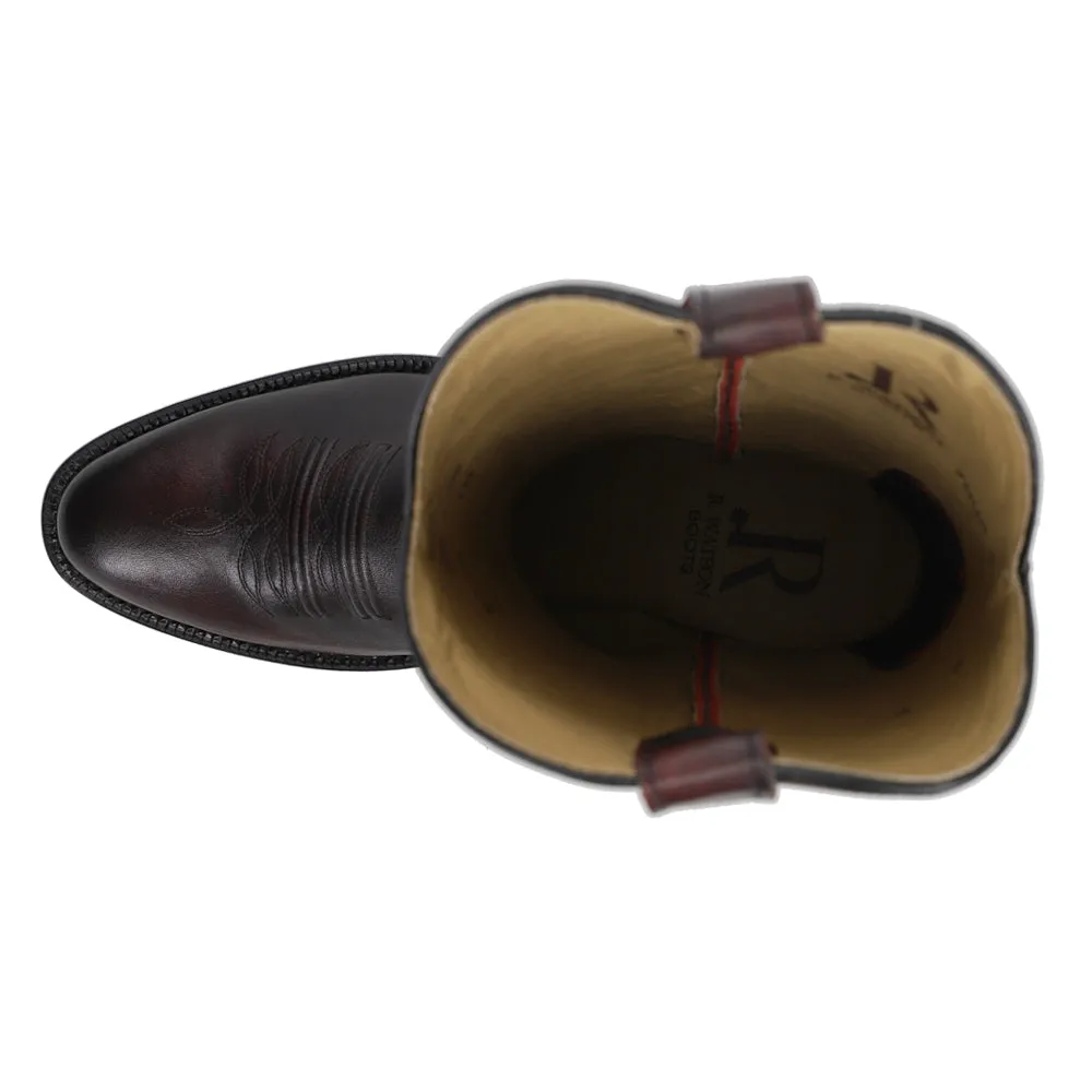 Brush Off Medium Embroidered Round Toe Cowboy Boots