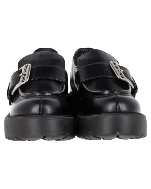 Buckle Strap Platform Loafers