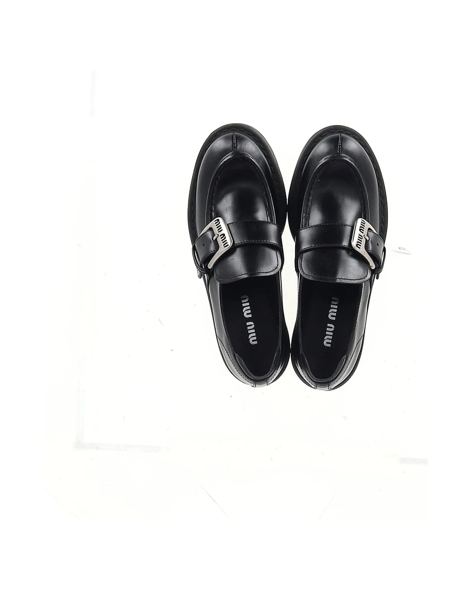Buckle Strap Platform Loafers