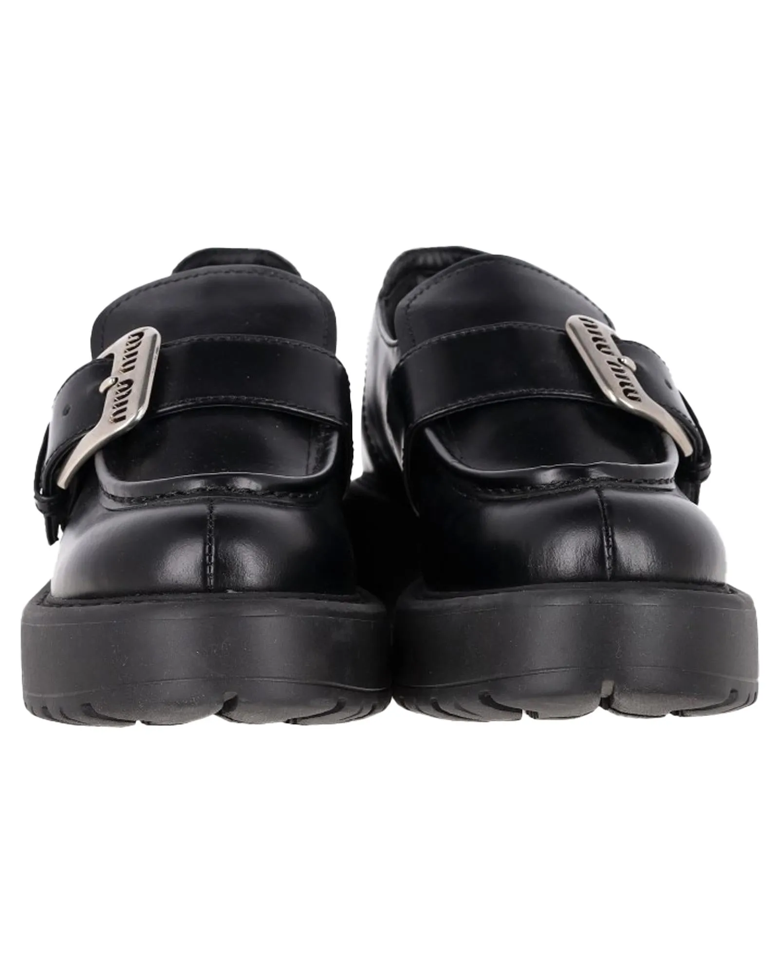 Buckle Strap Platform Loafers