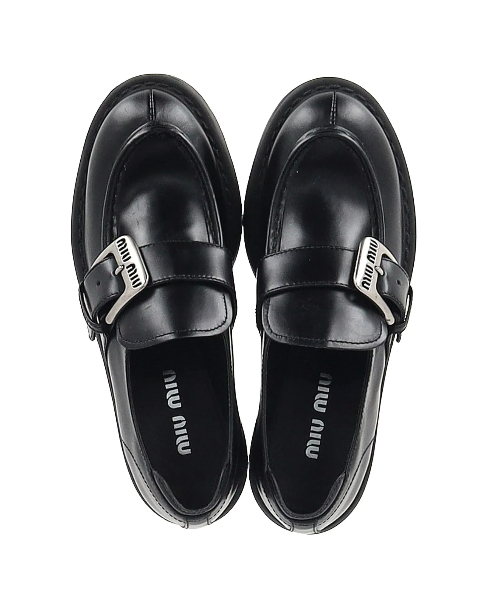 Buckle Strap Platform Loafers