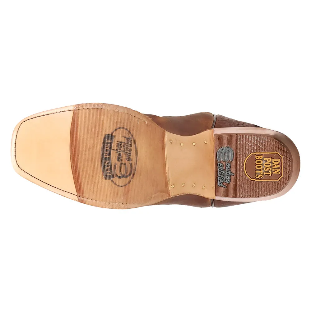 Bucky Embroidered Square Toe Pull On Cowboy Boots