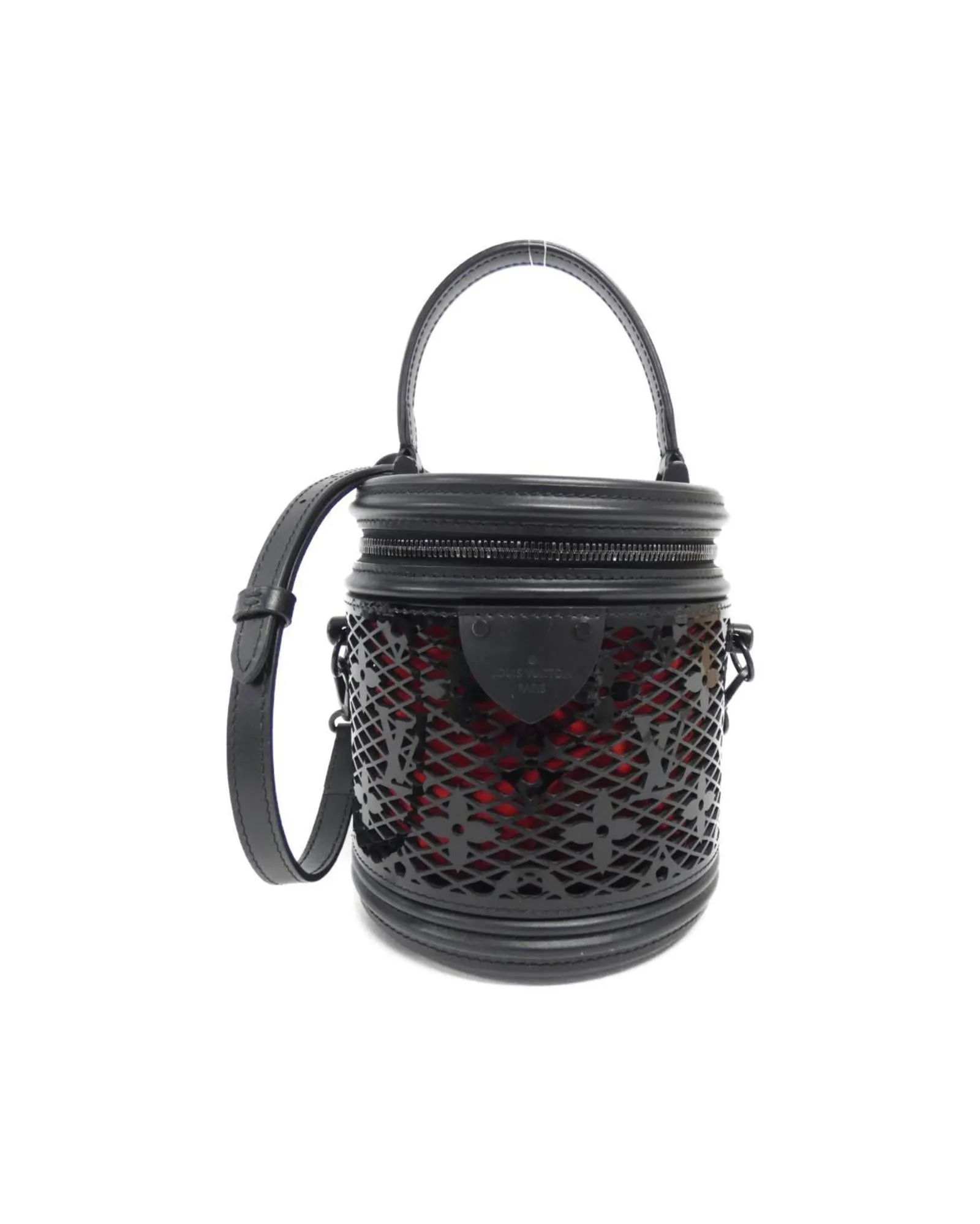 Cannes Leather Bucket Bag with Accessories