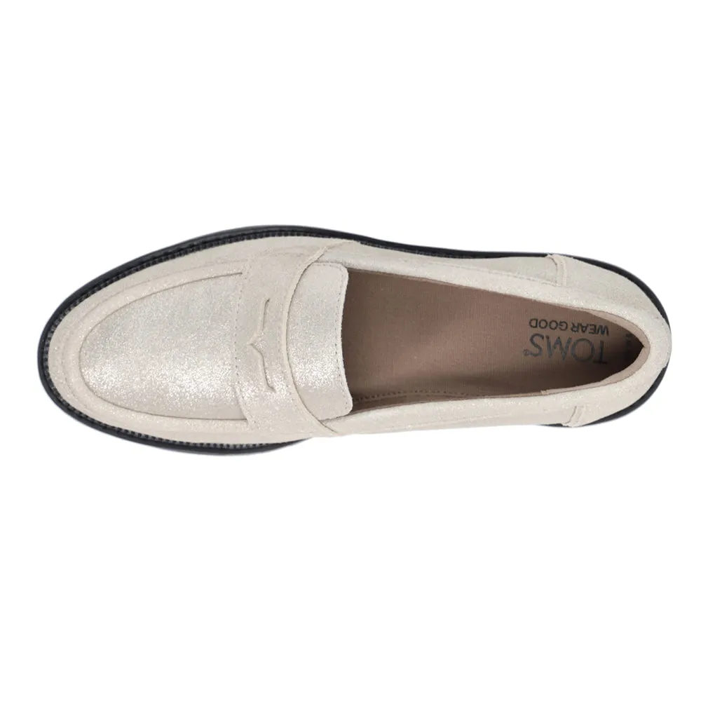 Cara Metallic Slip On Lug Sole Loafers