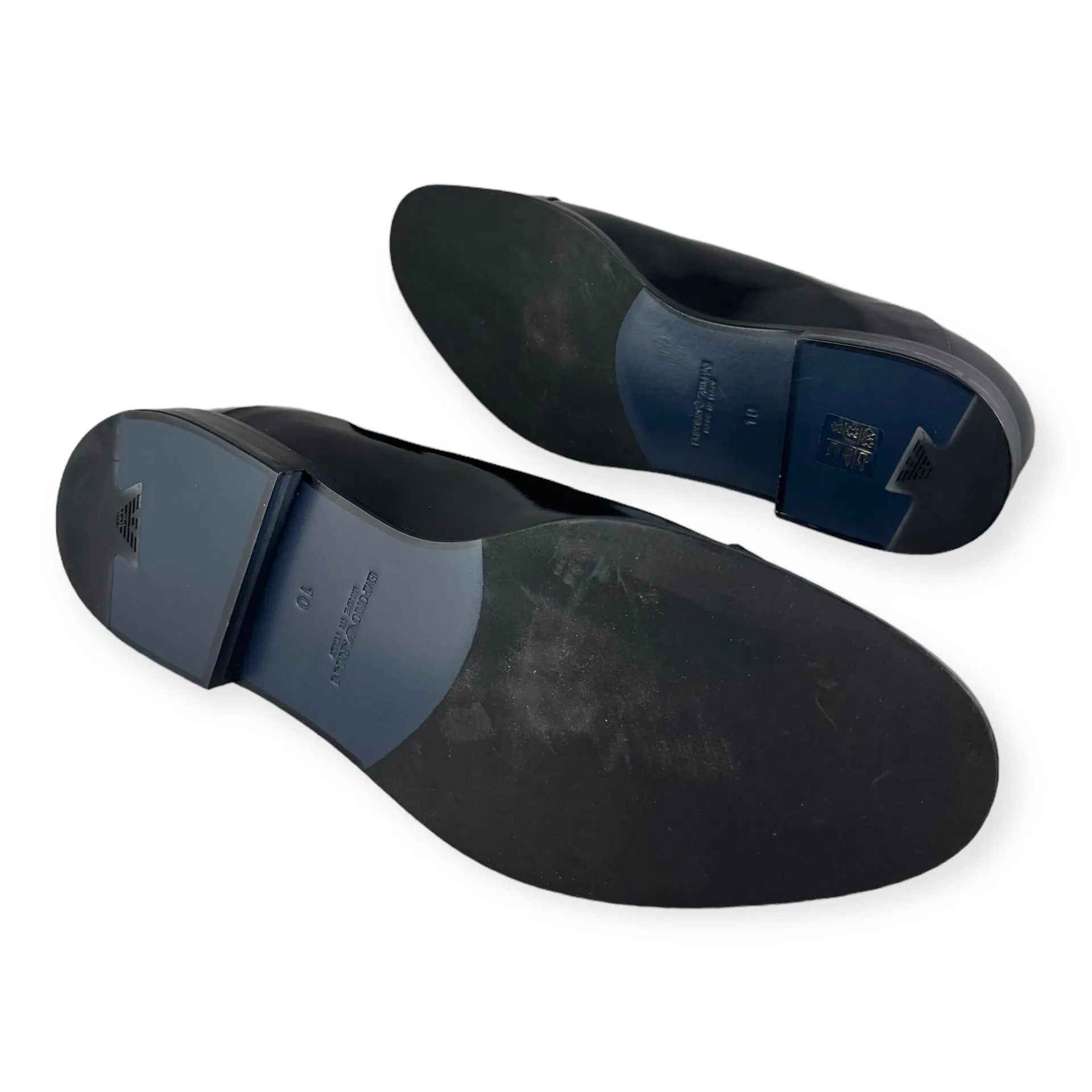 GIORGIO ARMANI High Polish Oxfords in Black | Size 10