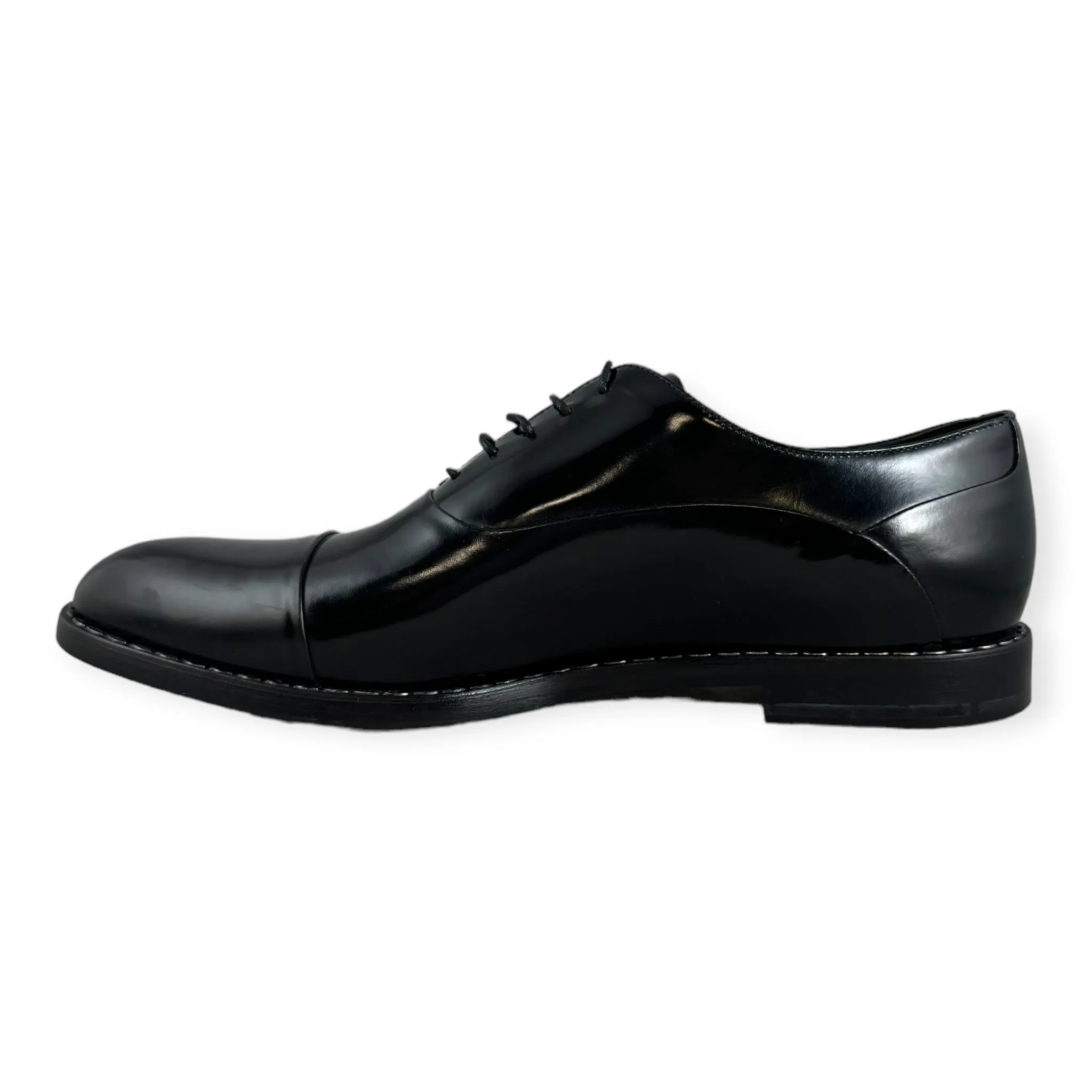 GIORGIO ARMANI High Polish Oxfords in Black | Size 10