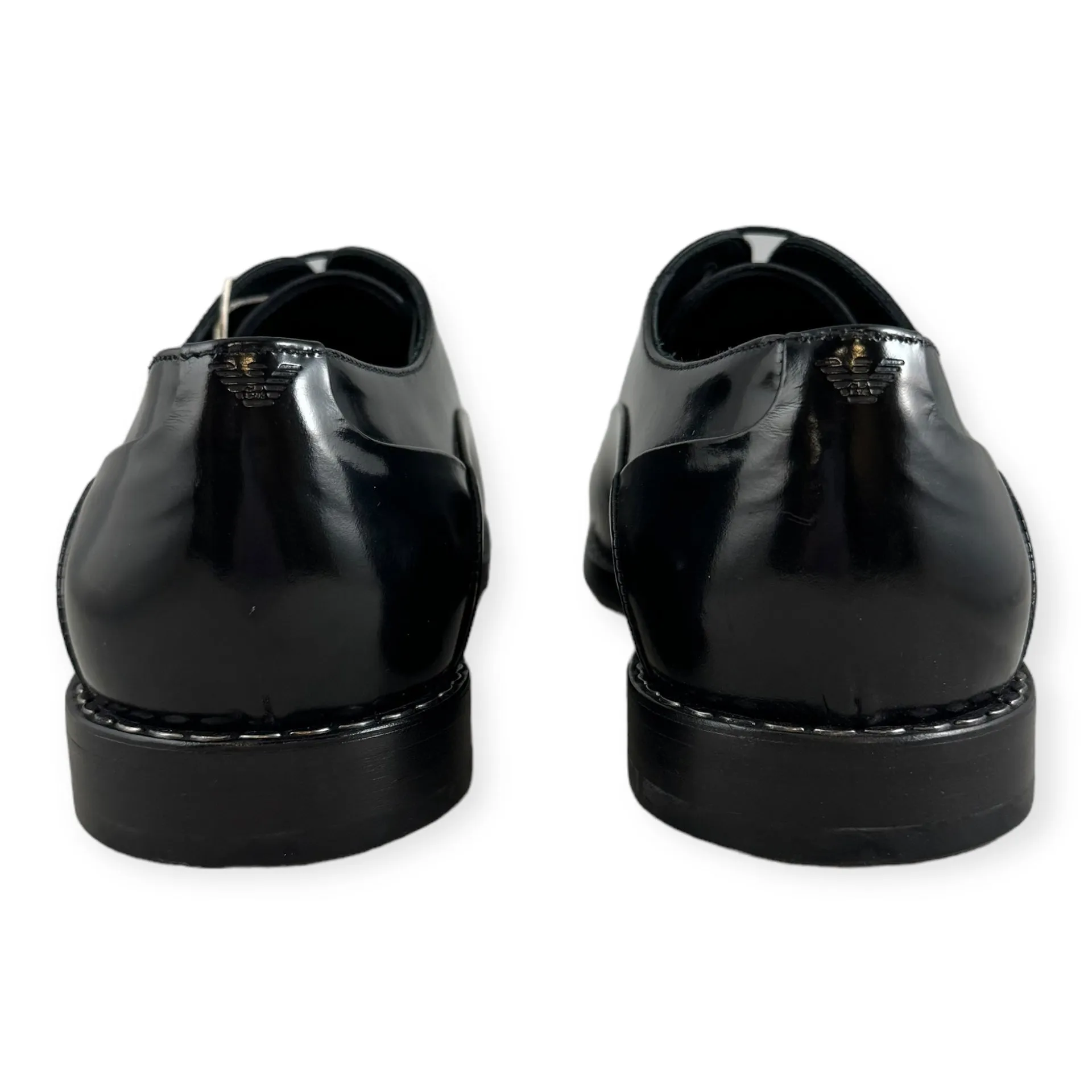 GIORGIO ARMANI High Polish Oxfords in Black | Size 10