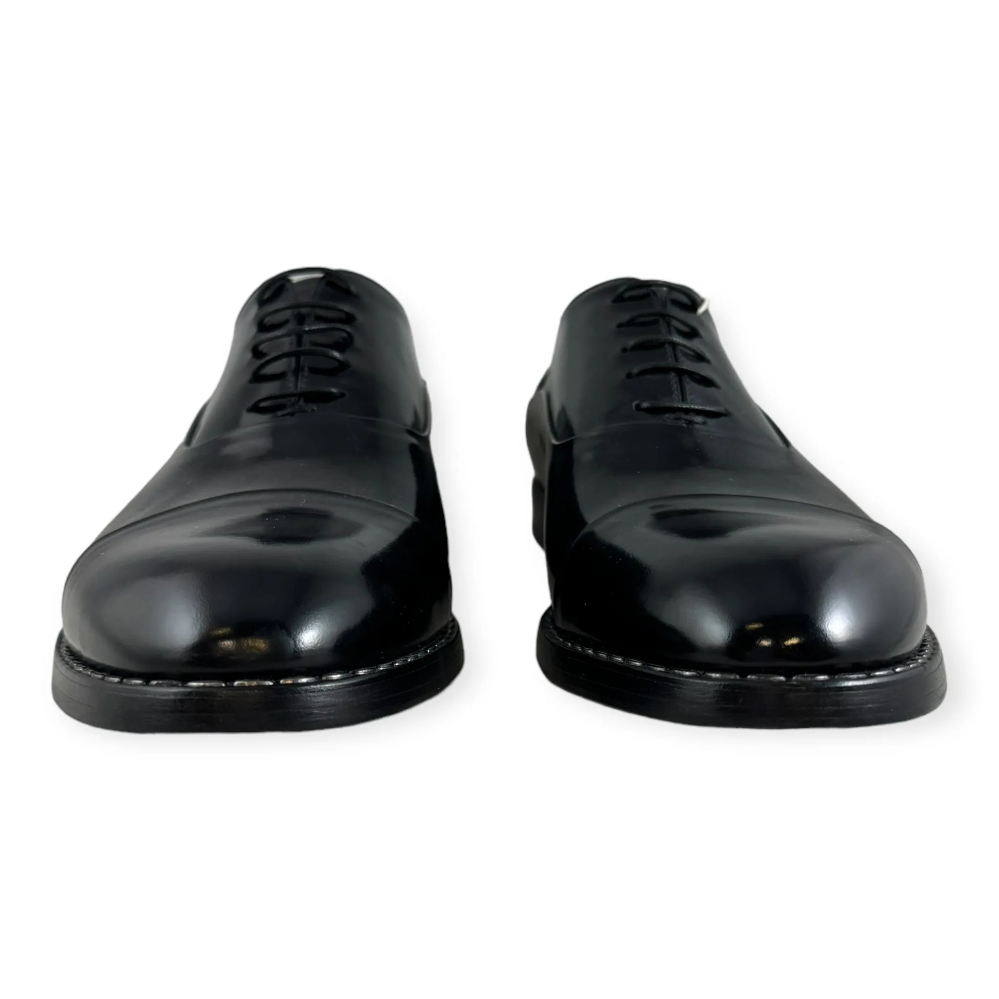 GIORGIO ARMANI High Polish Oxfords in Black | Size 10