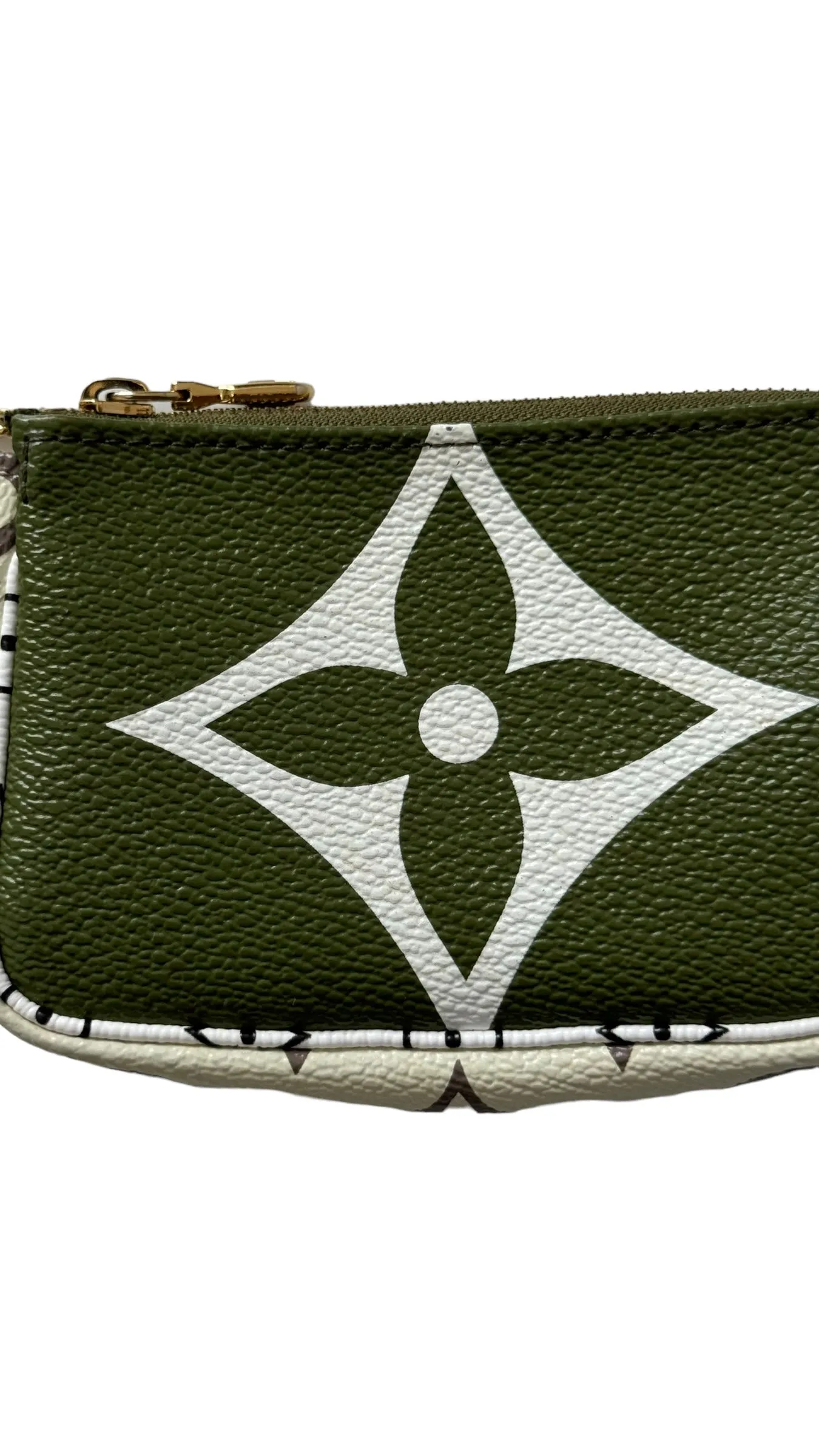 Louis Vuitton LV Monogram Giant Micro Pochette Accessories Khaki, White