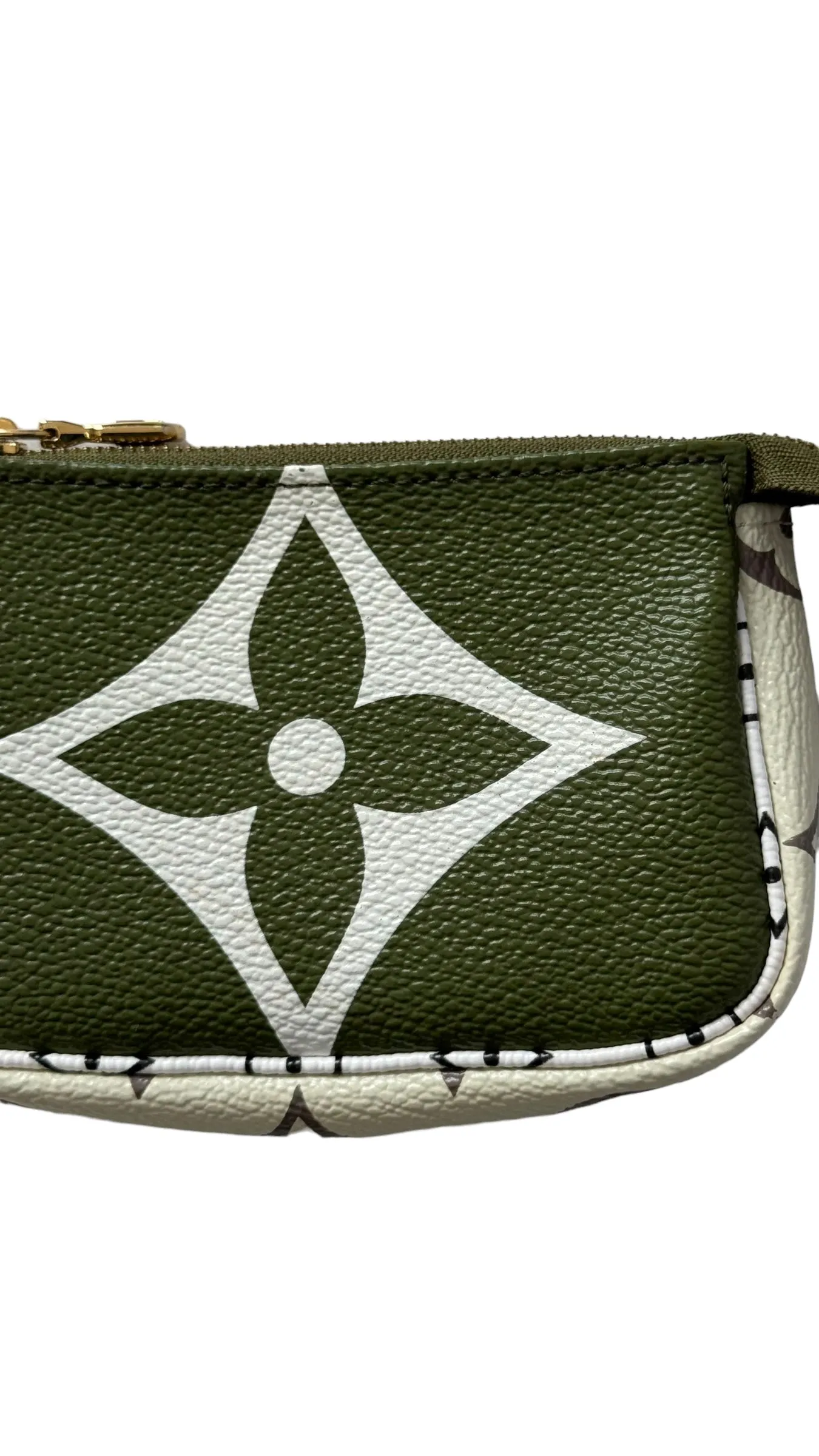 Louis Vuitton LV Monogram Giant Micro Pochette Accessories Khaki, White