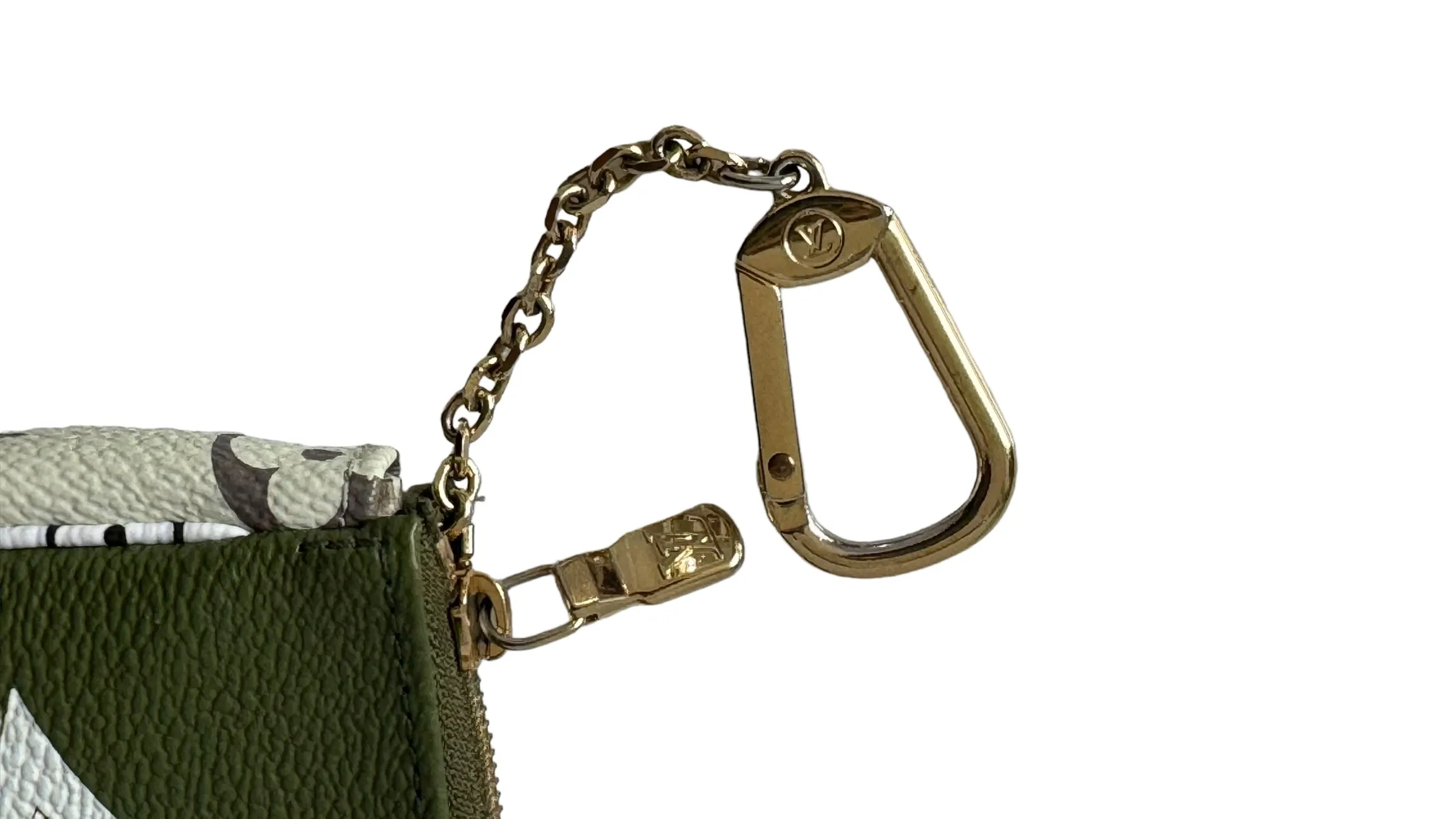 Louis Vuitton LV Monogram Giant Micro Pochette Accessories Khaki, White