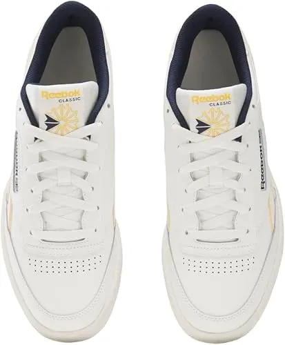 Reebok Unisex Club C Revenge Sneaker, Chalk/Y2k Blue/Collegiate Gold, 8 US Men