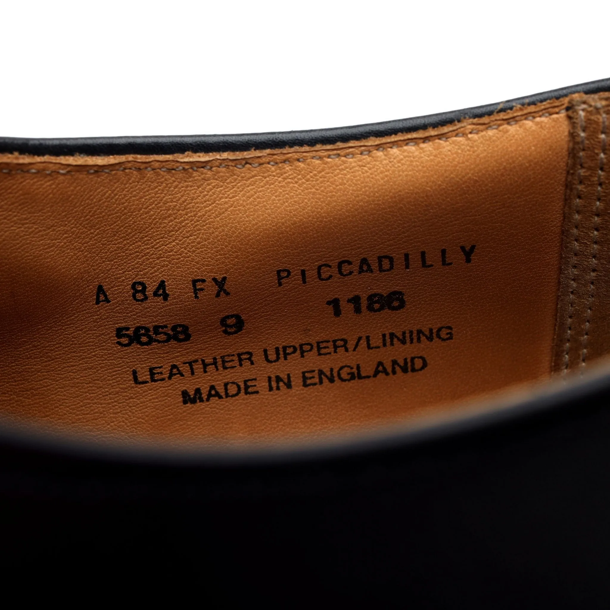 Shipton & Heneage 'Piccadilly' Black Leather Single Monk Strap UK 9 FX