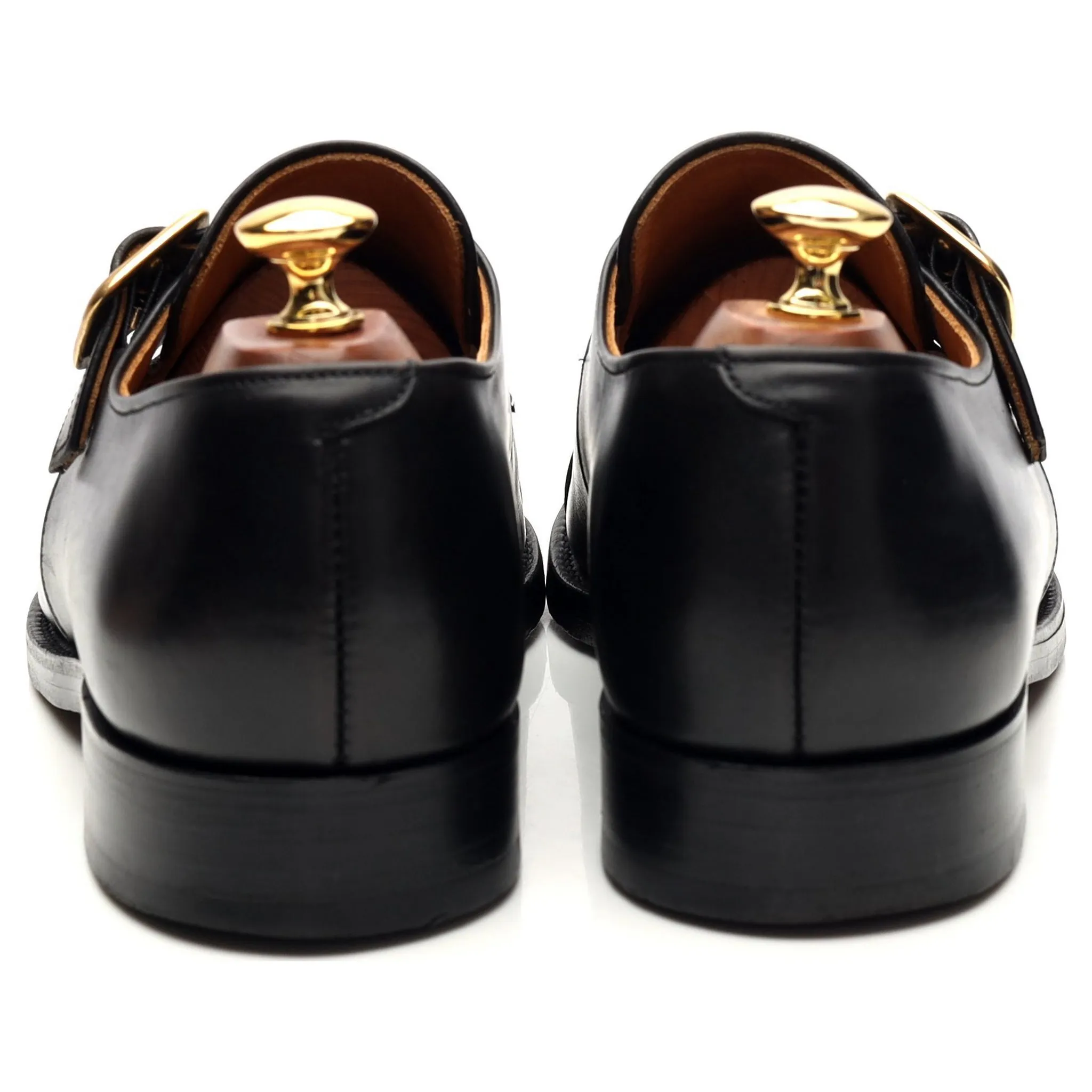 Shipton & Heneage 'Piccadilly' Black Leather Single Monk Strap UK 9 FX