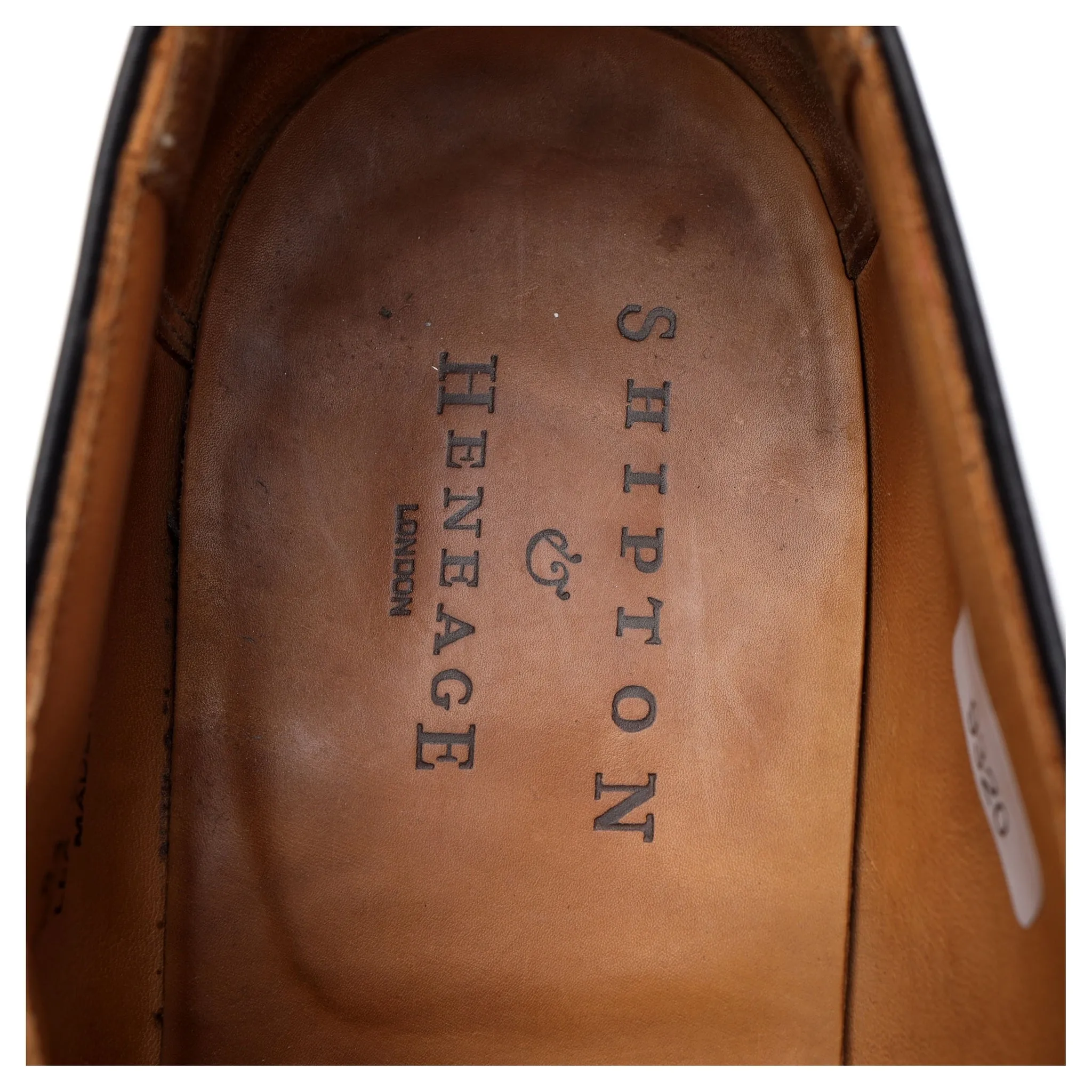 Shipton & Heneage 'Piccadilly' Black Leather Single Monk Strap UK 9 FX